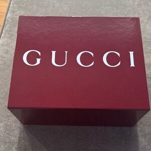 Gucci Burgundy Logo Box with duster